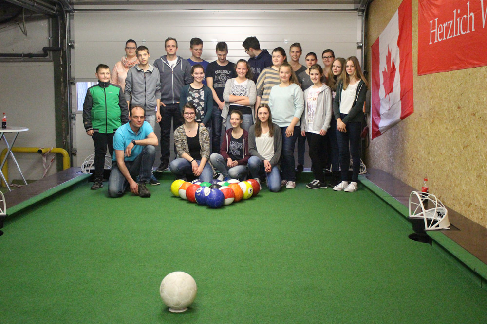 Der Musikverein Dohrgaul spielt Poolball.