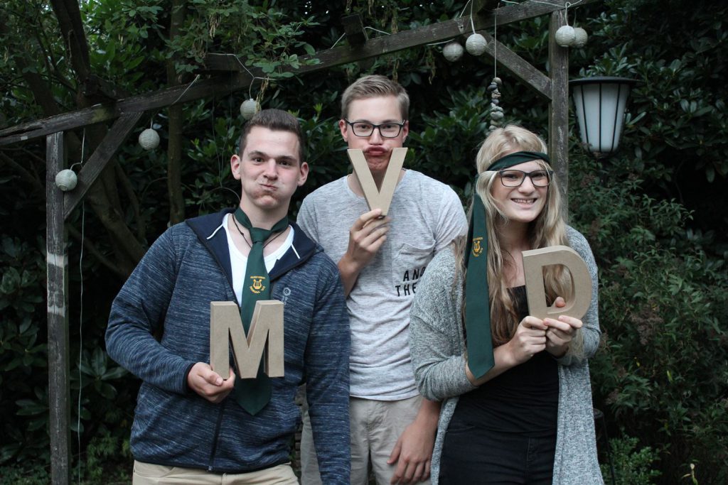 Bim Sommer-Grillen hatten die Musiker Spaß mit der Photobox